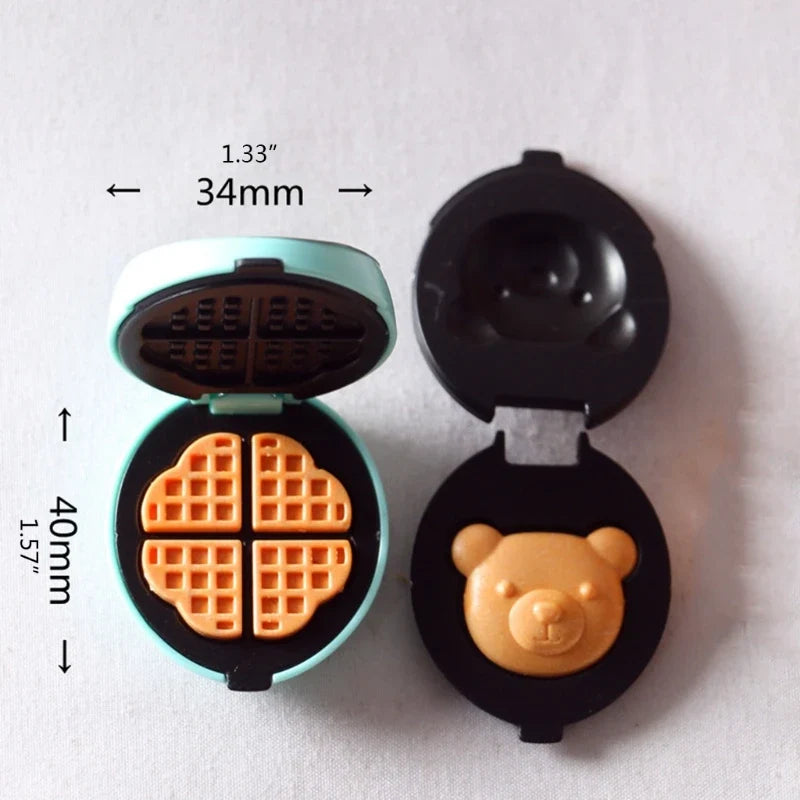 Miniature Waffle Maker Dollhouse Kitchen Toy – Pretend Play
