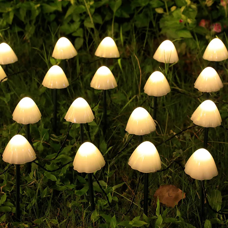 Outdoor Solar Ground Mushroom Lights Led Small Colored Flashing