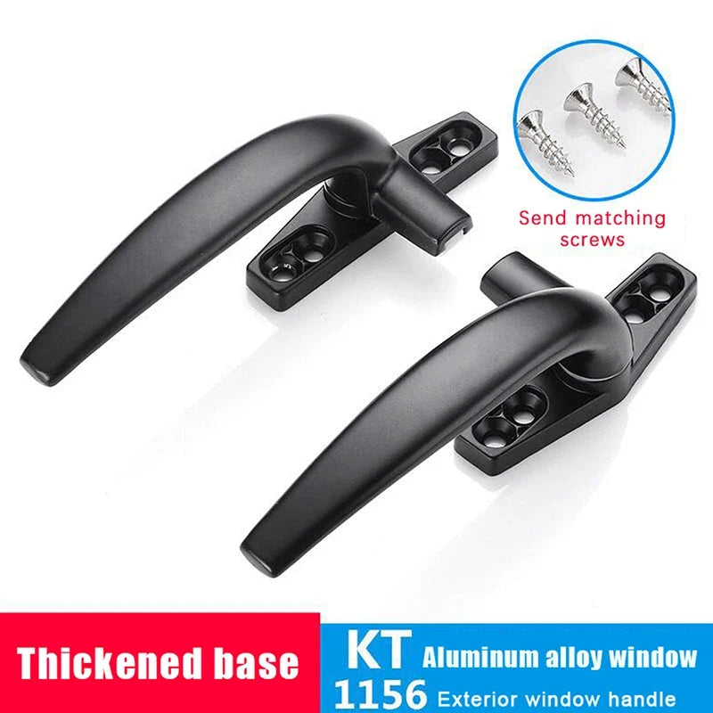 Thickenin Aluminum Alloy Window Handle Push Out Swing Door Single