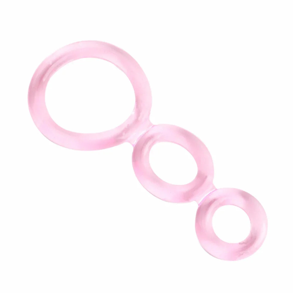 Men's Triple Lock Stretch Delay Ring | Stamina Cock Ring