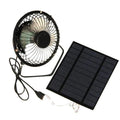 5W Solar Powered 4-Inch USB Fan – Camping, Yacht & Pet Houses