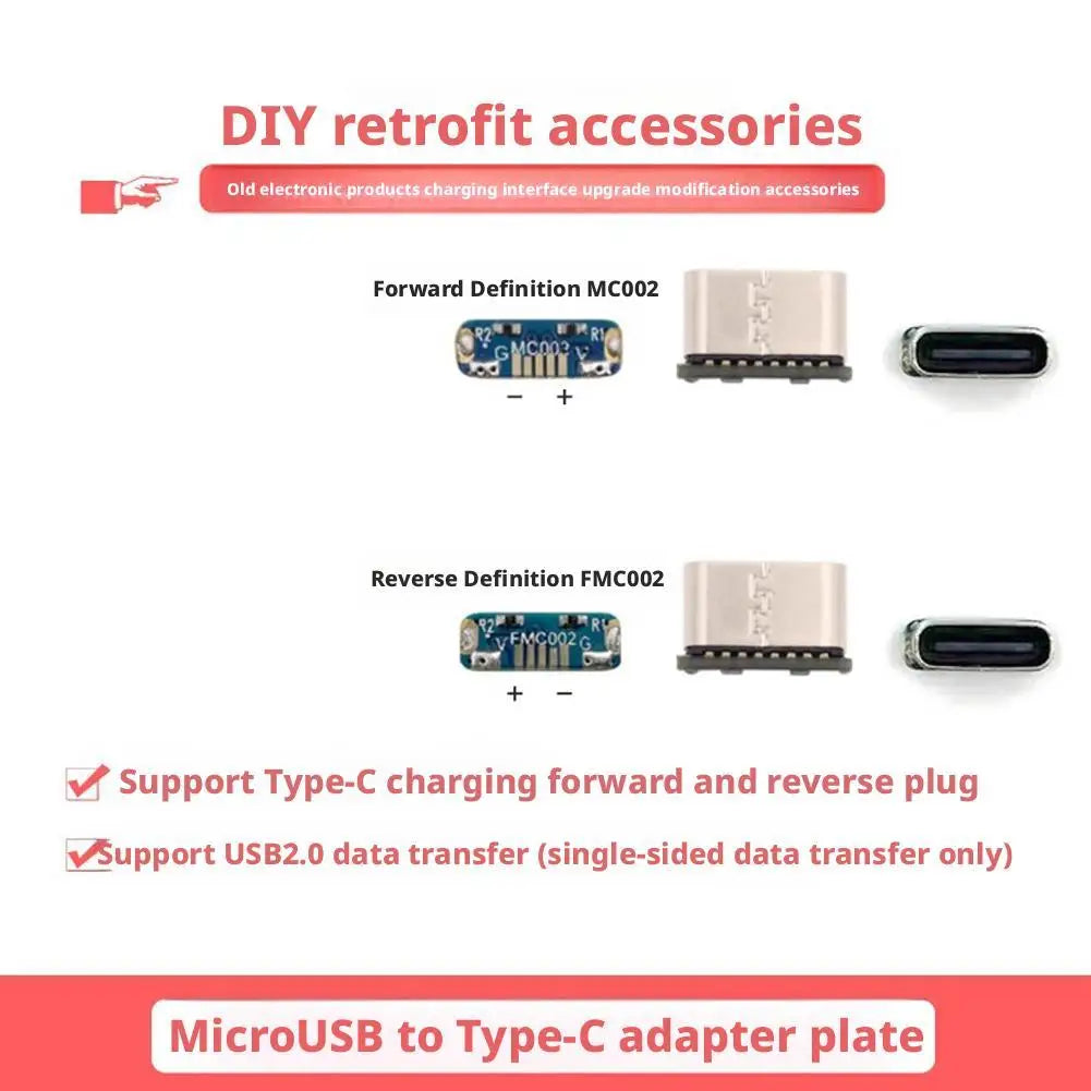 10-Pack USB-C Female Socket Connectors – DIY Micro-USB Upgrade