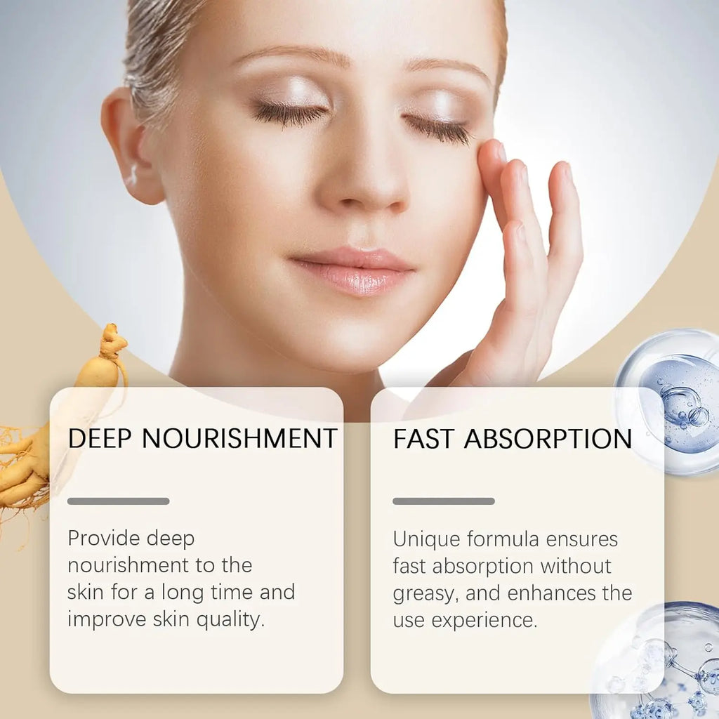 Ginseng Hyaluronic Acid Vitamin Hydra Repair Night Cream Deep