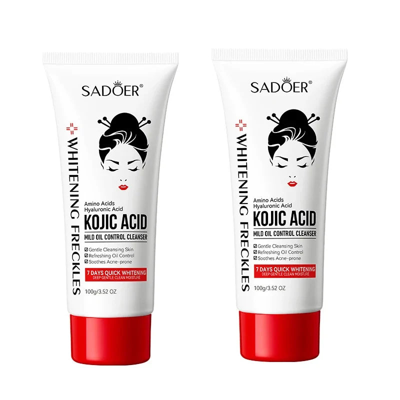 Kojic Acid Skin Care Facial Wash Mild Oil Control Deep Moisturizing