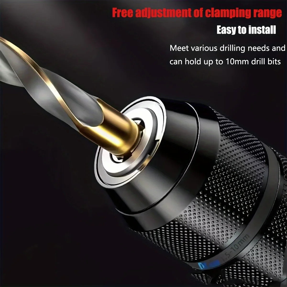 0 8- Metal Ratchet Self-locking Drill Chuck 3 8 24UNF Keyless Bit