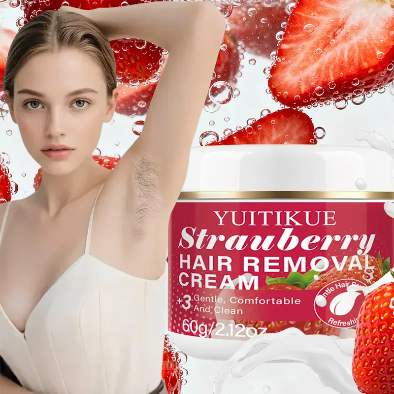 YUITIKUE Strawberry Hair Removal Cream – Gentle & Sensitive