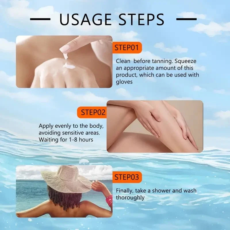 Tanning Lotion with Ceramide, Collagen & Glycerin | Deep Bronze Glow