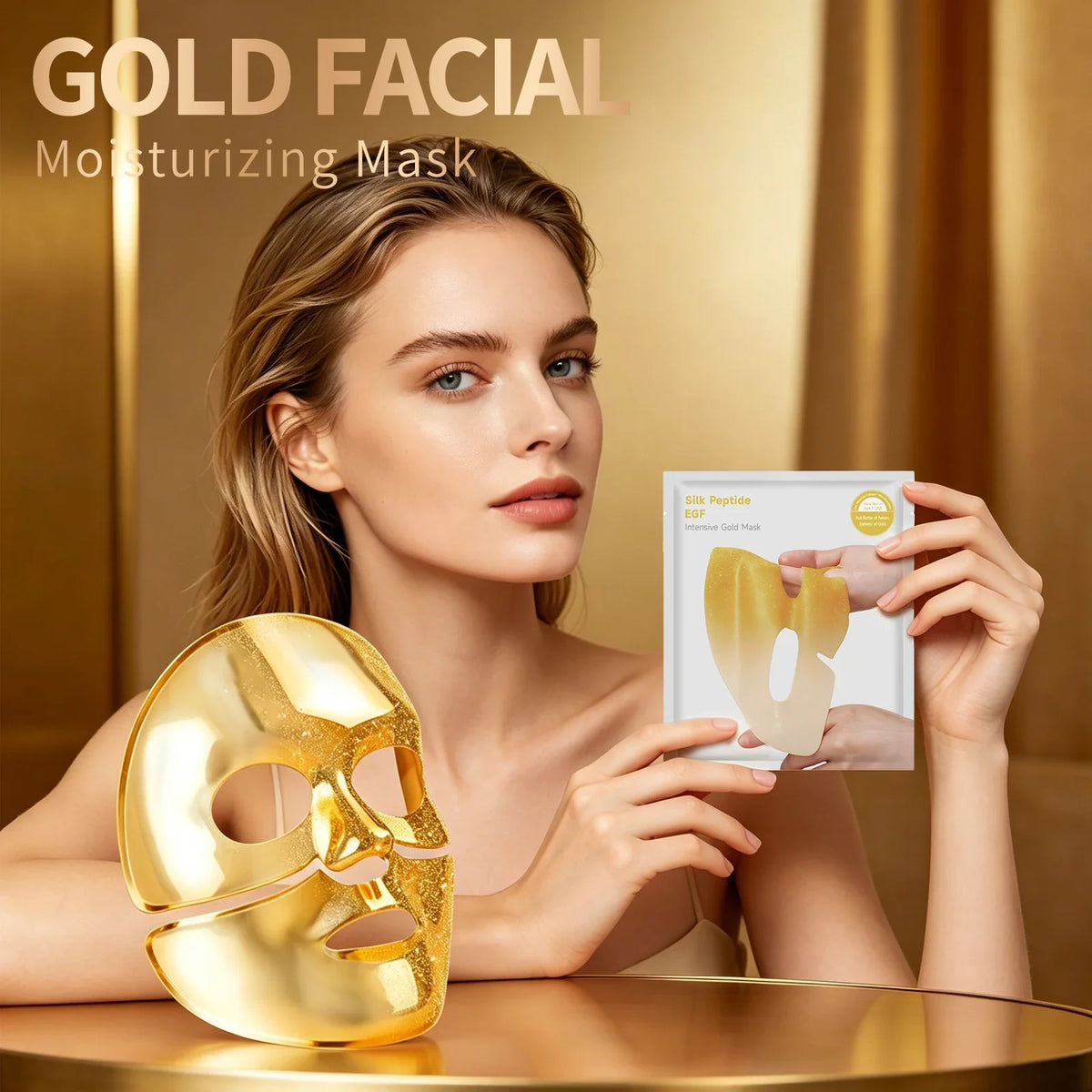 24K Gold Facial Mask – Hydrating, Firming & Brightening