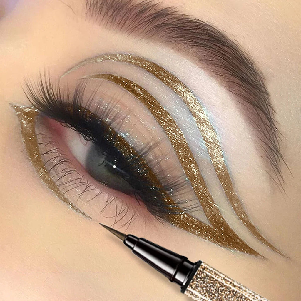 FUNPARK Glitter Liquid Eyeliner Pen – Waterproof & Long-Lasting
