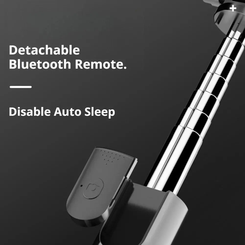 Extendable Selfie Stick Tripod with Wireless Remote & Fill Light