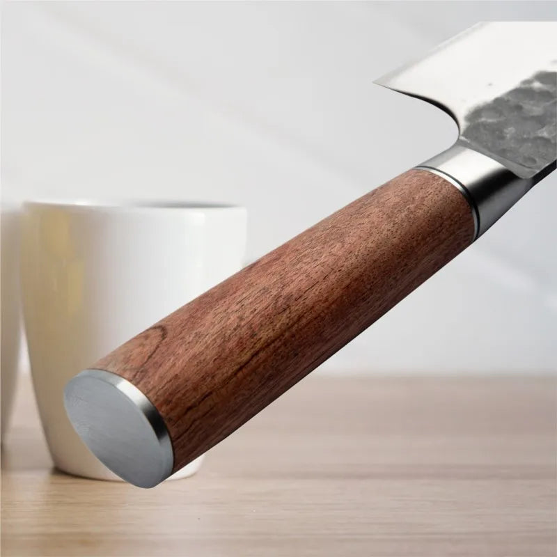 Hand-Forged Meat Cleaver Knife – 7.5" Stainless Steel Butcher