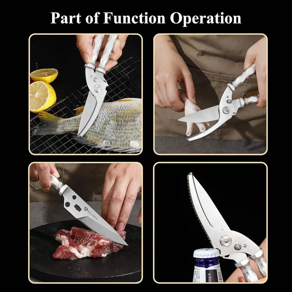 Heavy-Duty Stainless Steel Kitchen Poultry Scissors