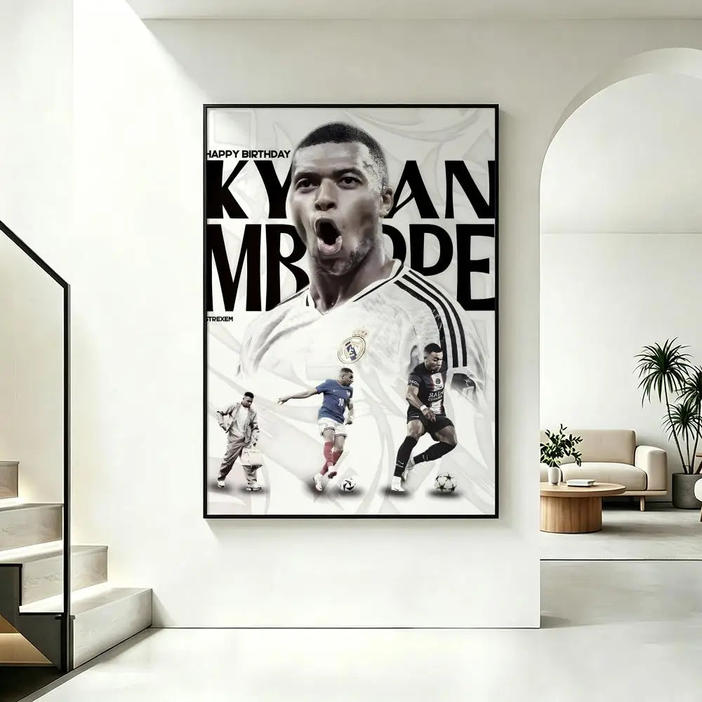 HD Football Sports Wall Poster – Waterproof Sticky Home Decor