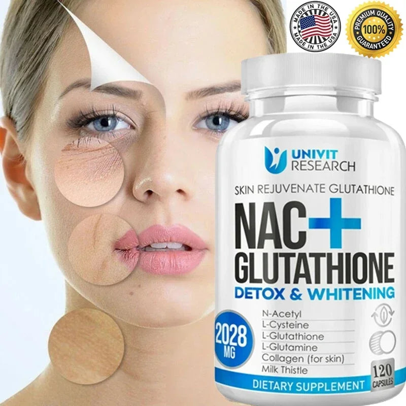 NAC + Glutathione Supplement | Antioxidant, Skin & Immunity