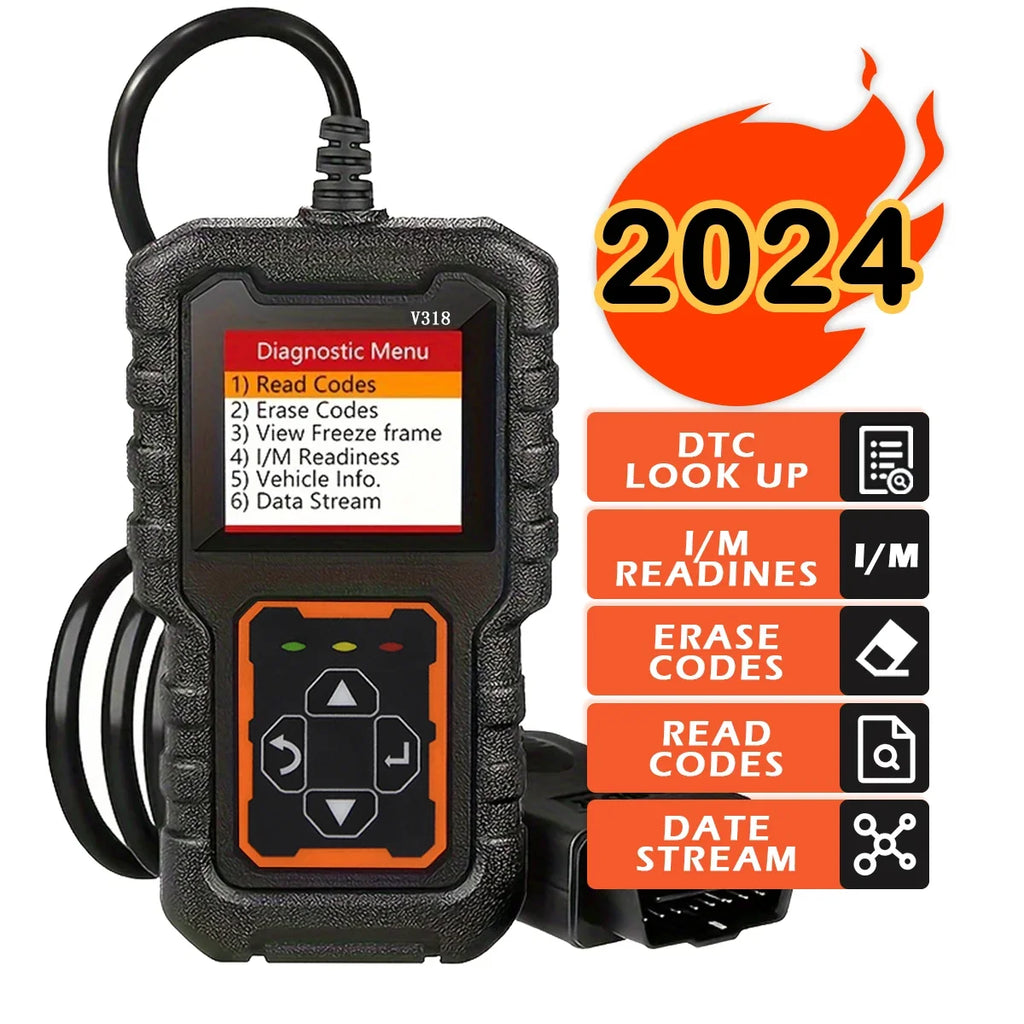 OBD2 Scanner Diagnostic Tool | Engine Code Reader & Voltage Tester