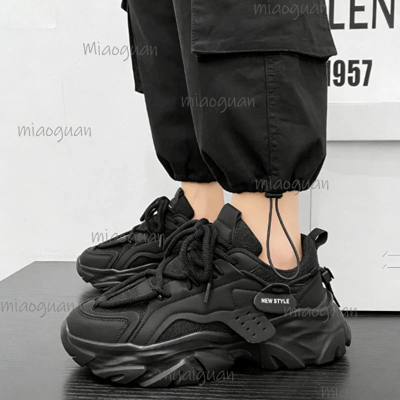 Men's Breathable Thick-Sole Casual Sneakers | All-Season