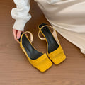 Women's Polka Dot Square Heel Slingback Sandals | Open Toe
