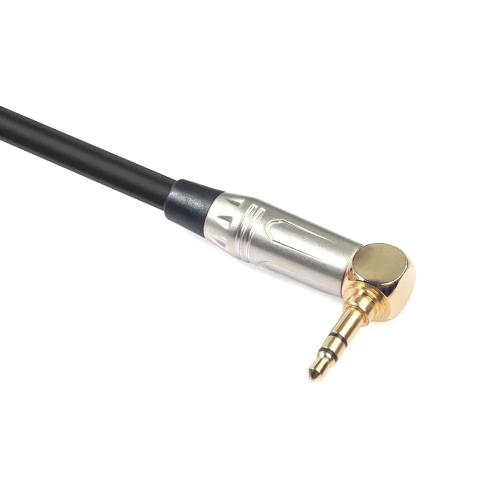 90° 3.5mm TRS to XLR 3-Pin Male Audio Cable 0.3m | VODOOL