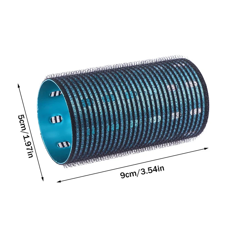 Aluminum Core Self-Grip Hair Roller | Hook & Loop Curler 9cm
