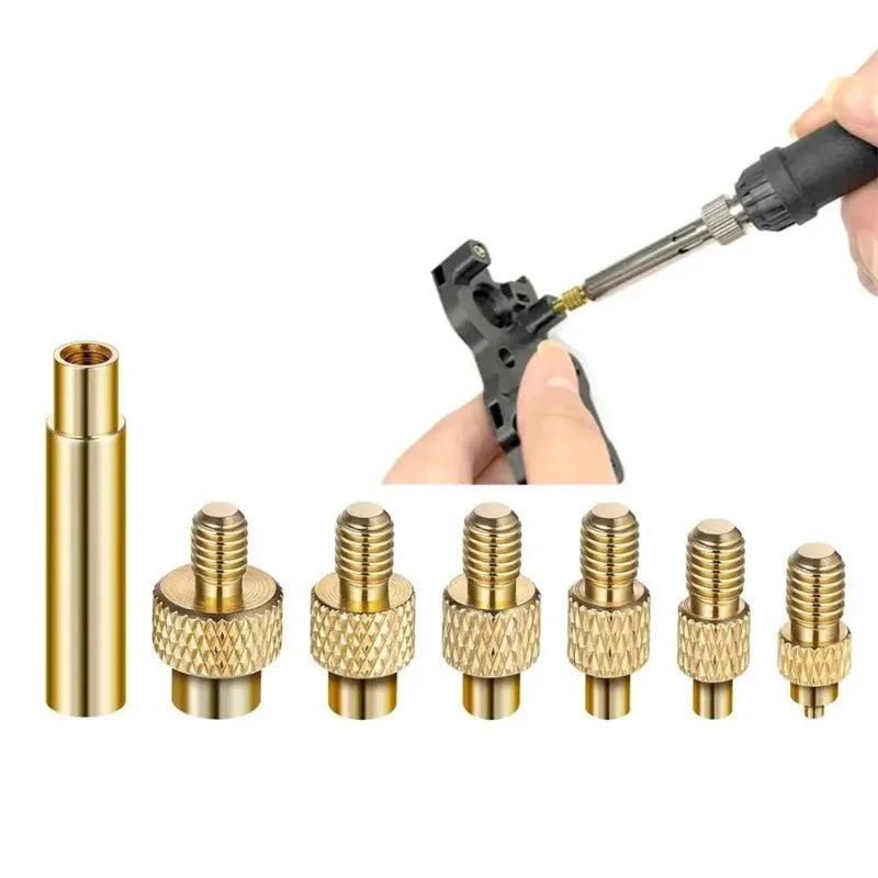 Heat Set Insert Tips M2–M6 | Brass Soldering Kit for 3D Printing