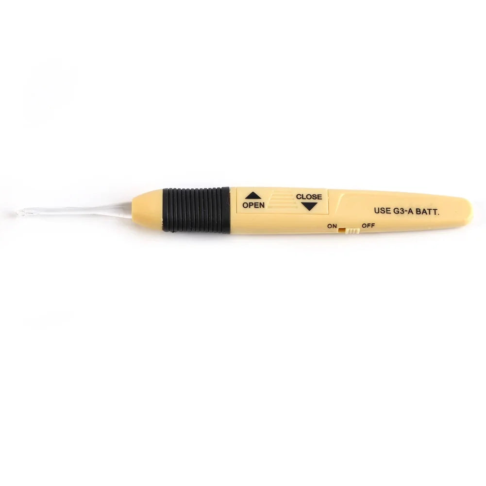 Lightweight LED Crochet Hooks Weave Sewing Tool Battery Powered
