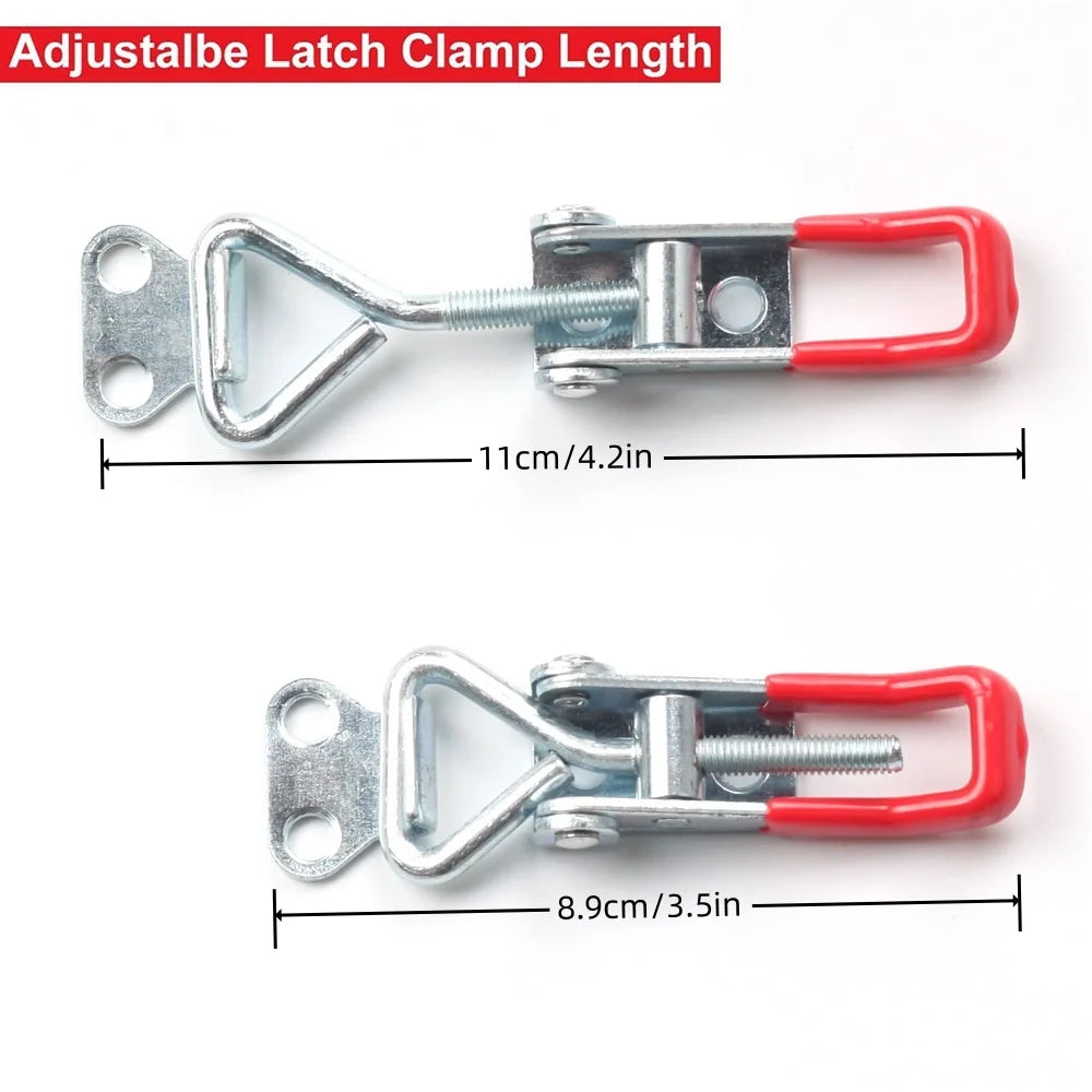 8-Pack Metal Toggle Latch Clamps – Adjustable Quick Release