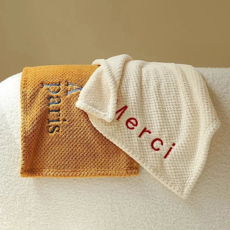 Nordic Hanging Home Embroidery Design Thickened Coral Fleece