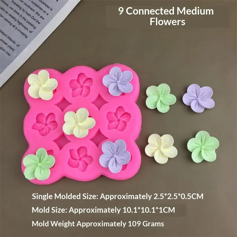 3D Flower Silicone Cake Mold – Nonstick Mousse & Chocolate Mould