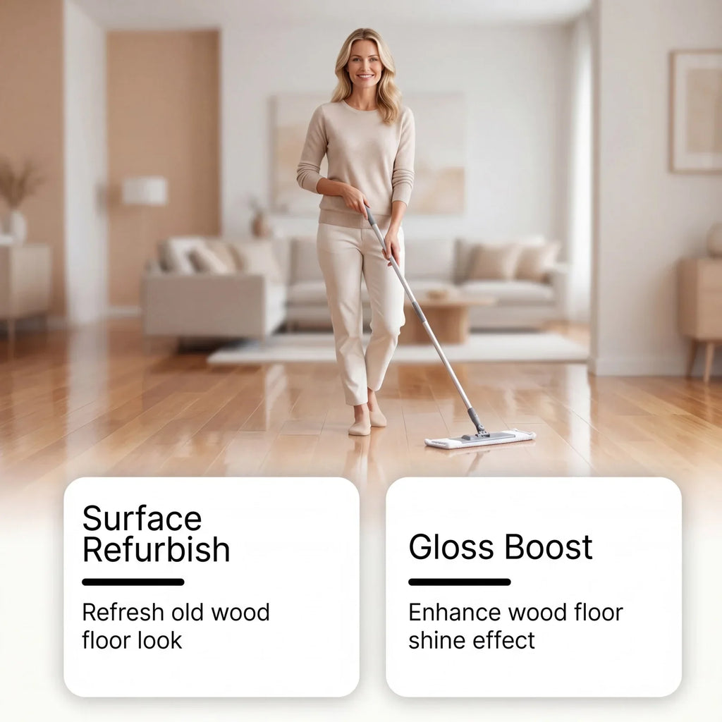 Jakehoe Wood Floor Polish Cleaner Spray – Streak-Free