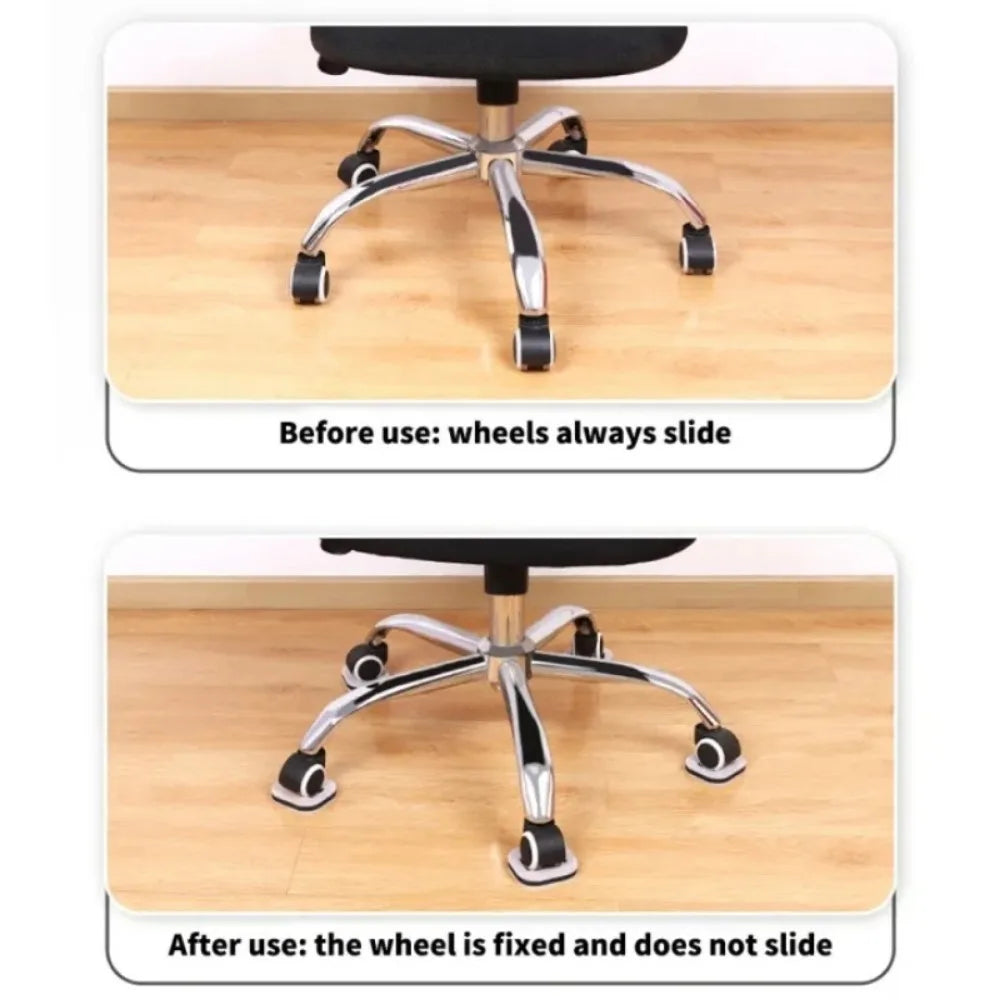 5-Pack Chair Caster Cups – Anti-Slip Furniture Floor Protector Pads