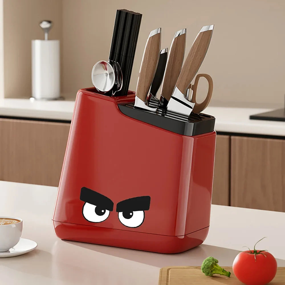 Multi-function Knife Rack Kitchen Knives Tableware Drain Storage