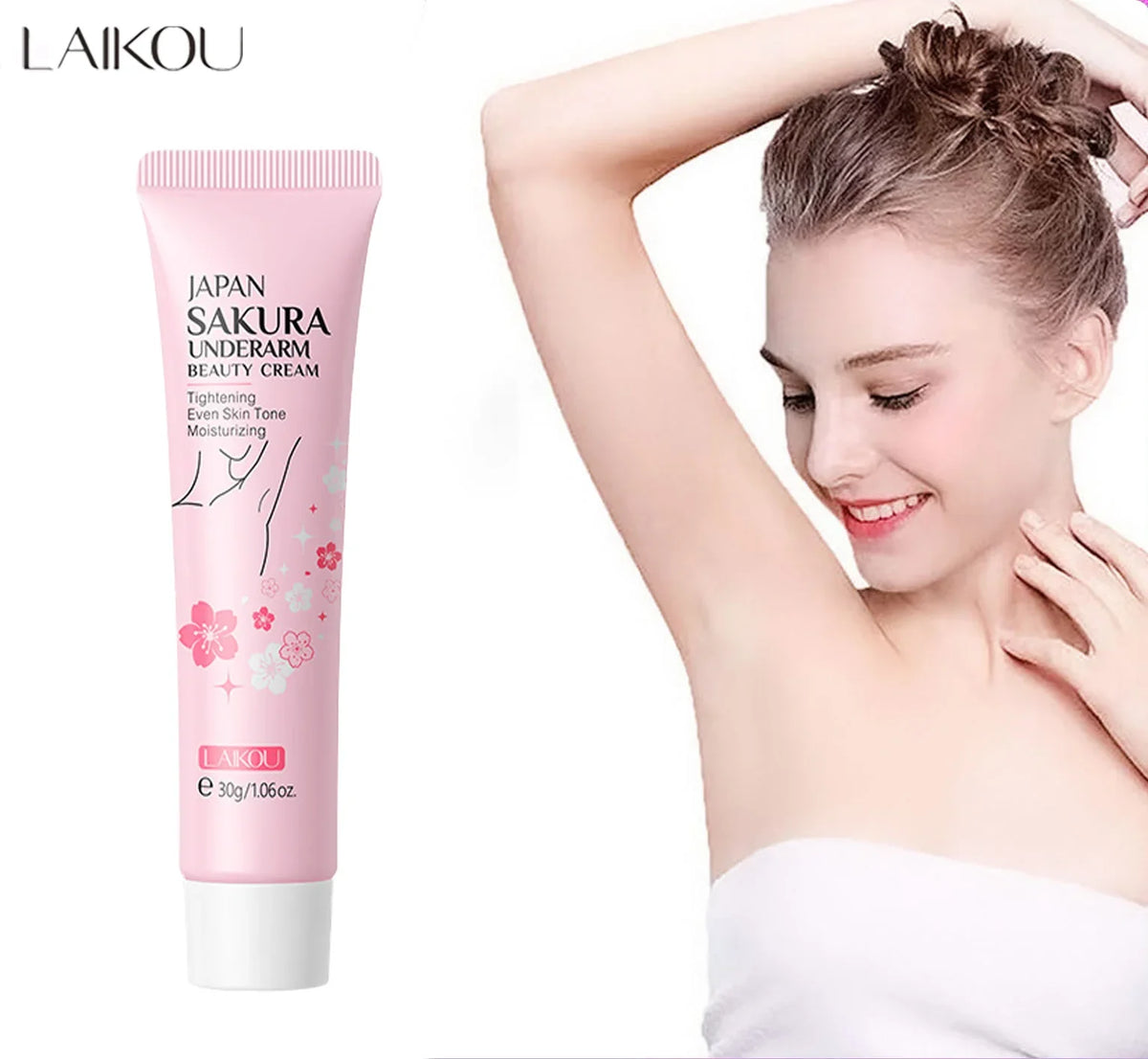Laikou Sakura Underarm Dark Spot Brightening Cream 30g