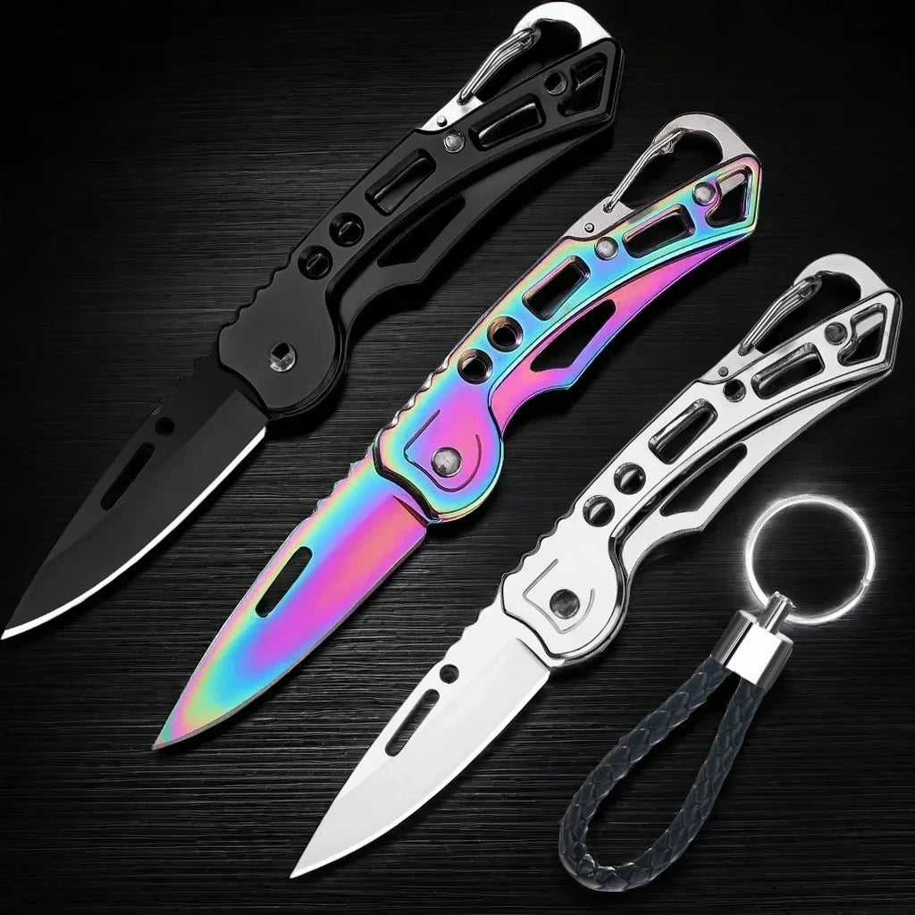 YRIDEFE Mini Folding Pocket Knife Set – Stainless Steel EDC