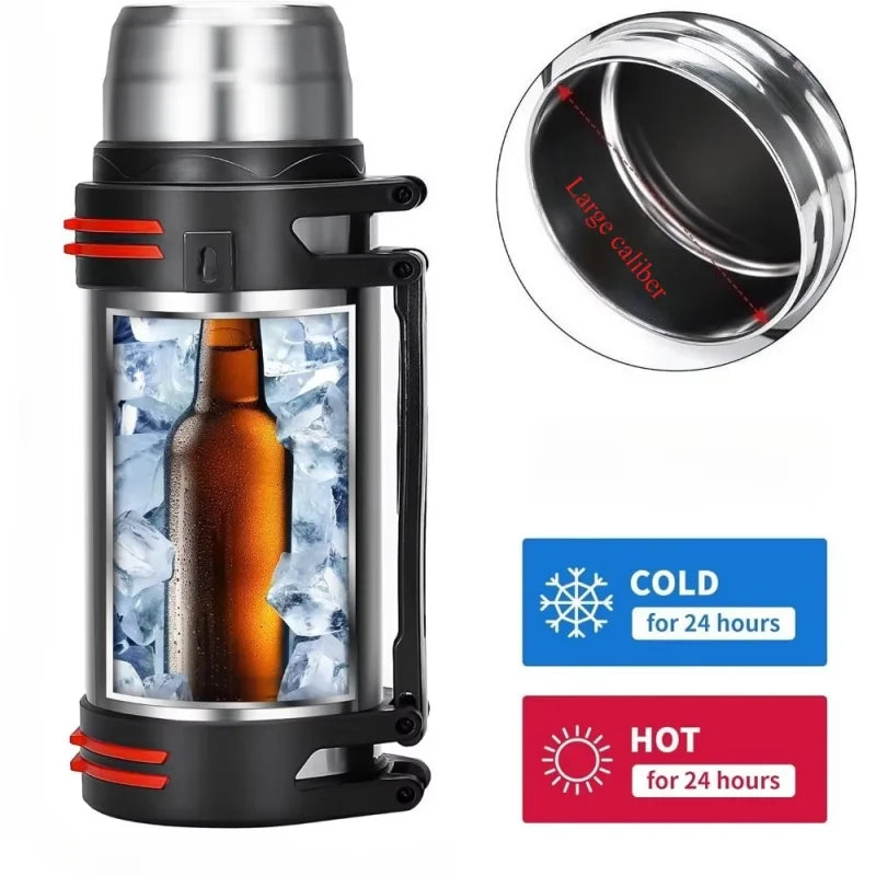 Large Stainless Steel Vacuum Insulated Thermos Flask | 1L+