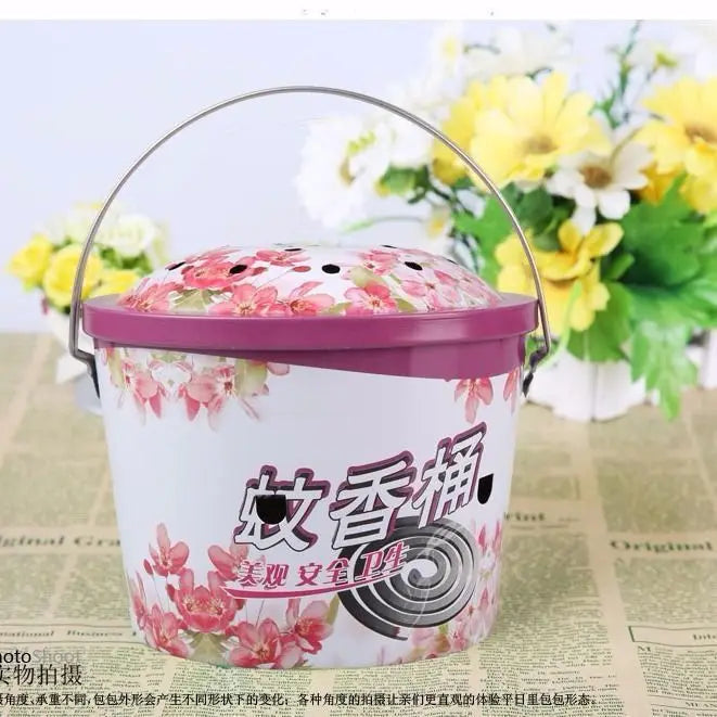Home Lid Anti-heat Mosquito Incense Bucket Great Outdoor Camping Tool