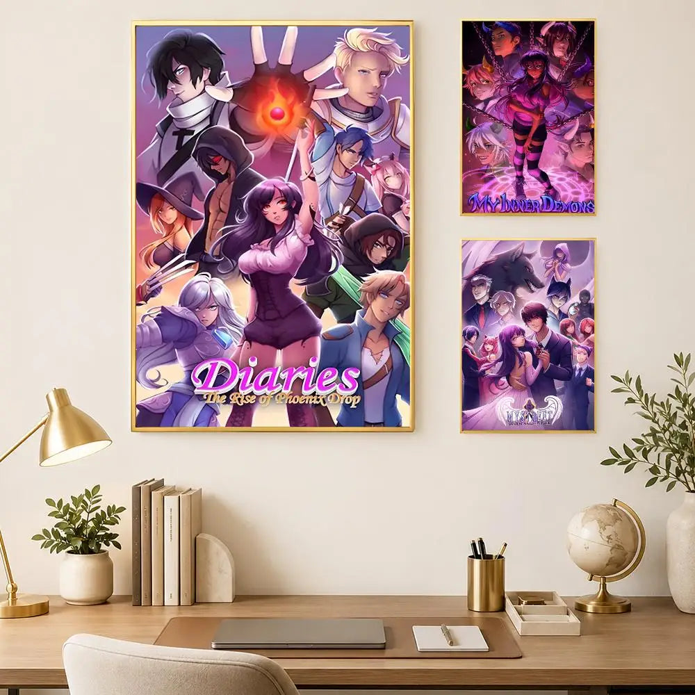 Aphmau Self-Stick HD Wall Art Poster – Waterproof Room Decor