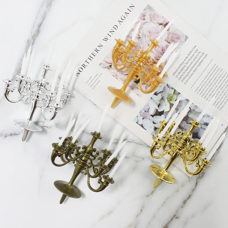 Retro European Cake Candlestick – Birthday & Wedding Decor