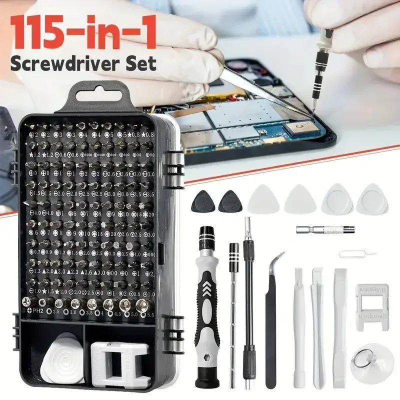 115-in-1 Precision Screwdriver Set | Magnetic Repair Tool Kit