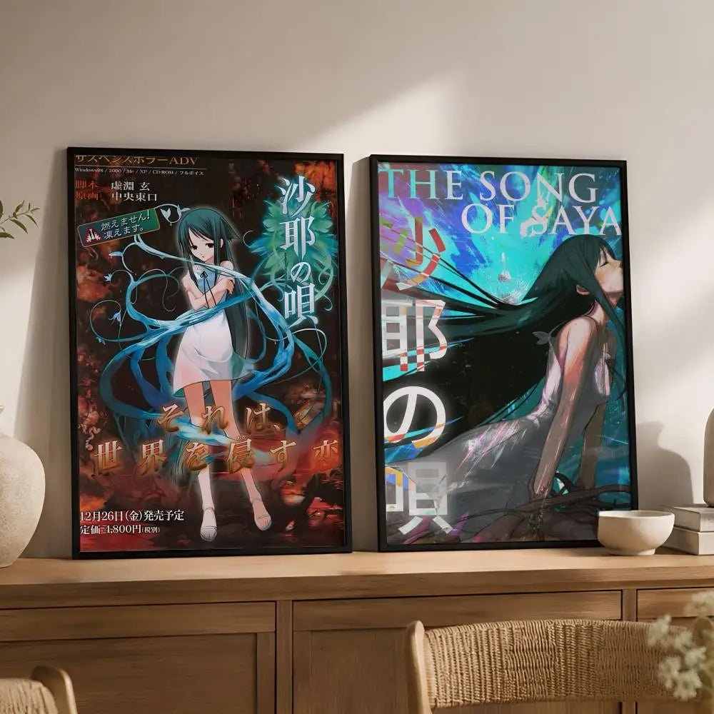 Song of Saya Wall Poster – Waterproof Peel & Stick PVC Art
