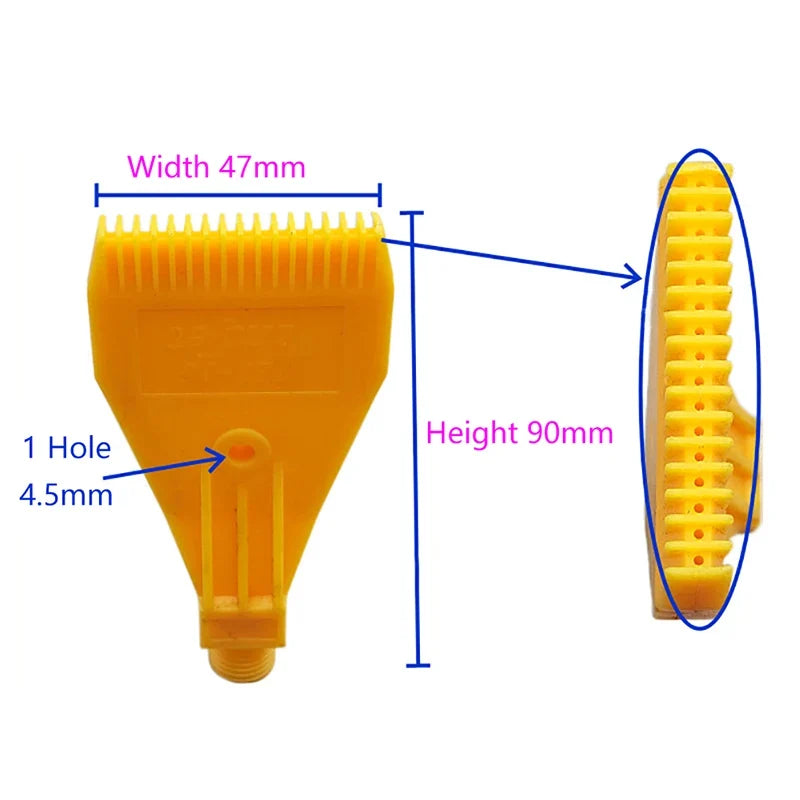 ABS Compressed Air Knife Nozzle – Flat Fan Wind Jet Blower