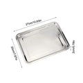 Stainless Steel Baking Tray Removable Cooling Rack Non-stick BBQ Pan