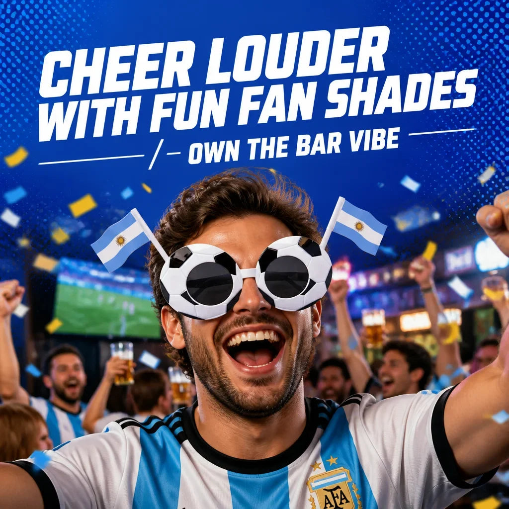 National Flag Soccer Sunglasses | 2026 Football Fan Party Gift