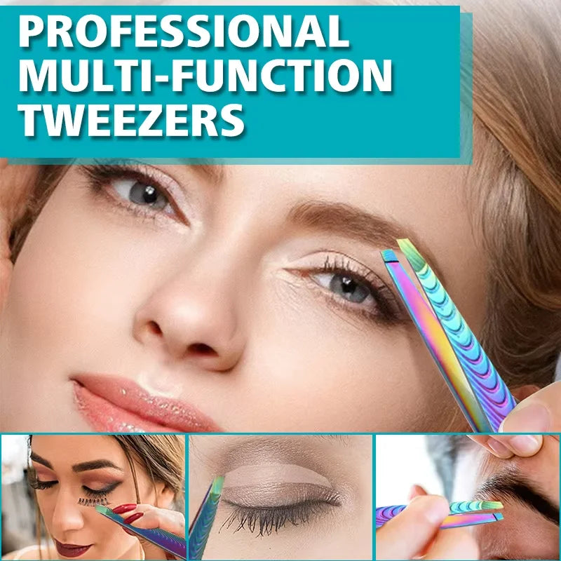 Professional Stainless Steel Tweezers – Eyebrow & Lash Tool