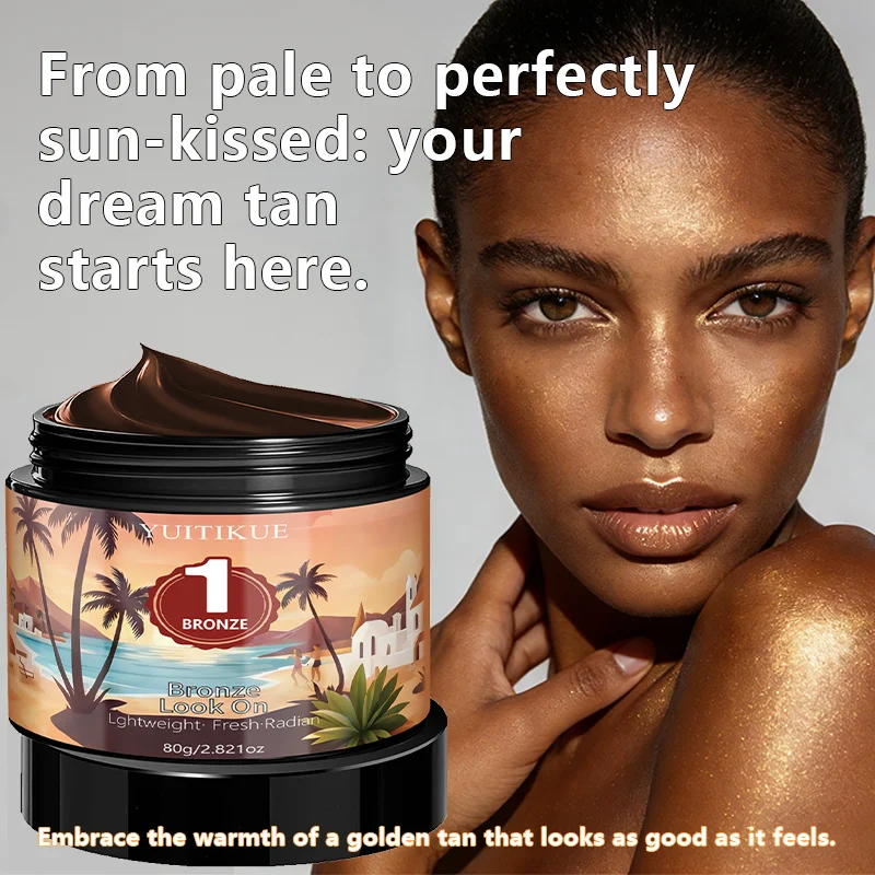 YUITIKUE Self Tanning Cream – Bronze Glow, No Sun, 80g
