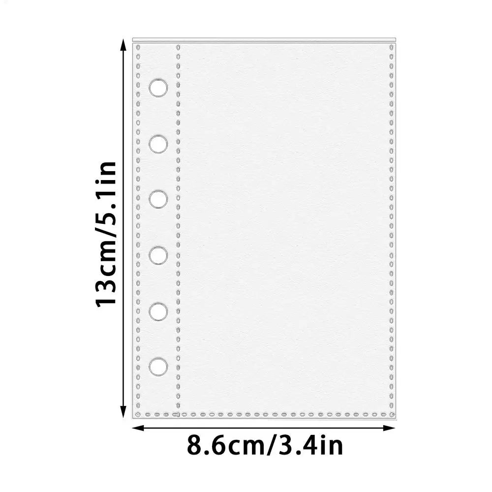 Page Protectors 10 A7 6-Ring Binder Protector Pages Card Sleeves