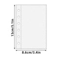Page Protectors 10 A7 6-Ring Binder Protector Pages Card Sleeves