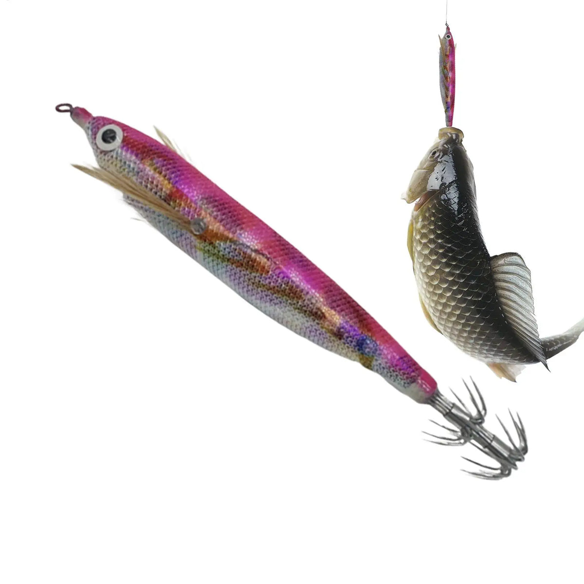 Squid Jigs Saltwater Glowing Catching Bait Sound Beads Fishing Lures