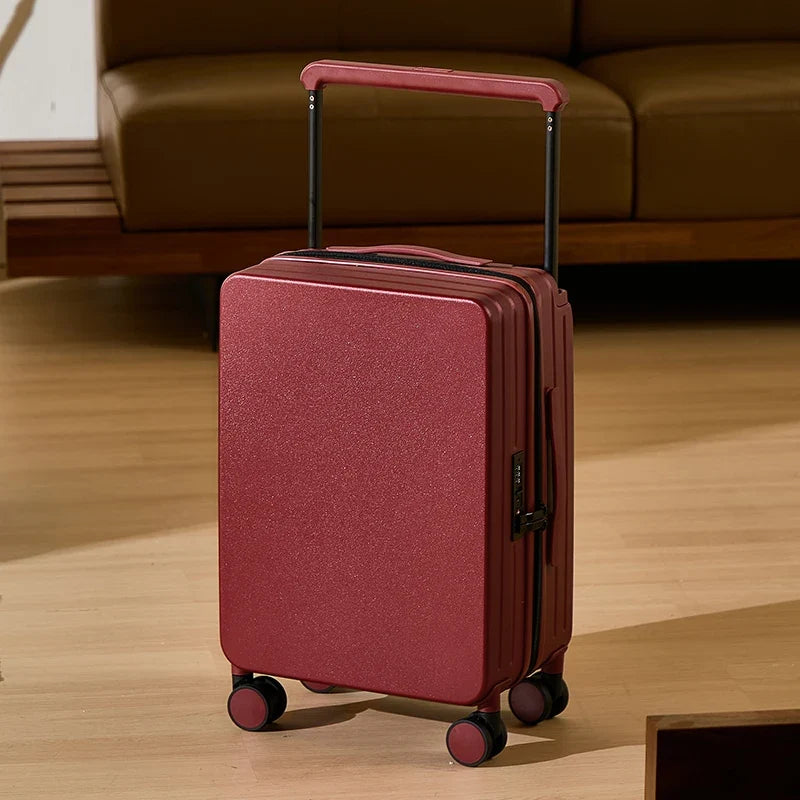Wide Handle Spinner Suitcase | Carry-On Luggage 20 24 26 Inch