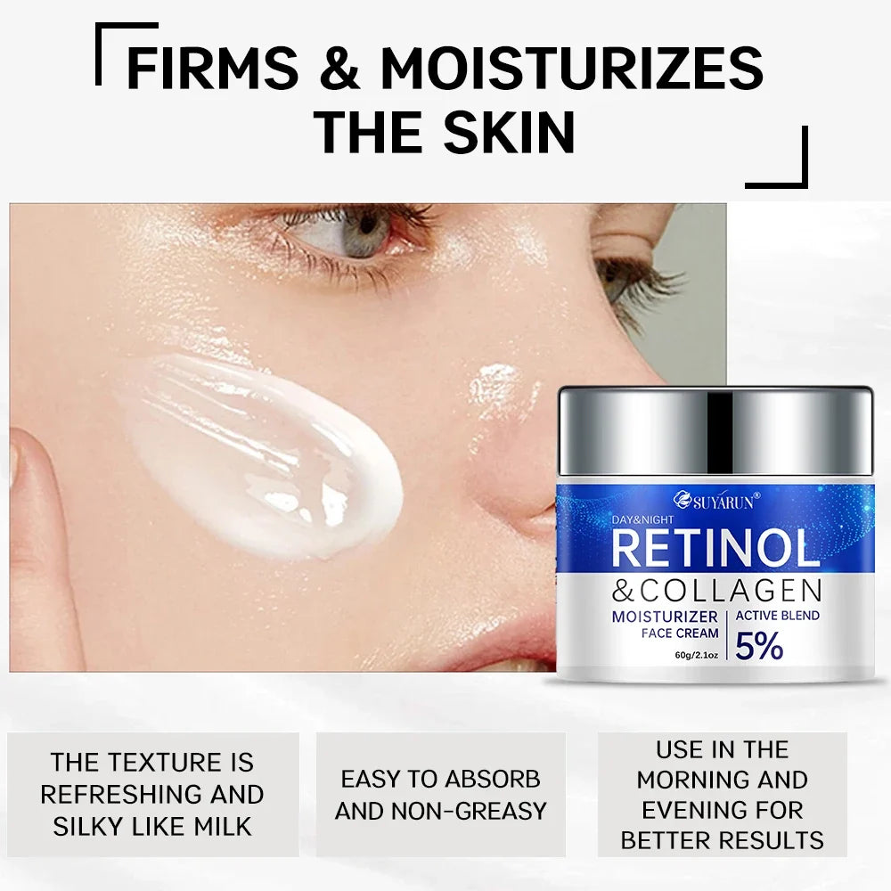 SUYARUN Retinol & Collagen Face Cream – Firming Moisturizer
