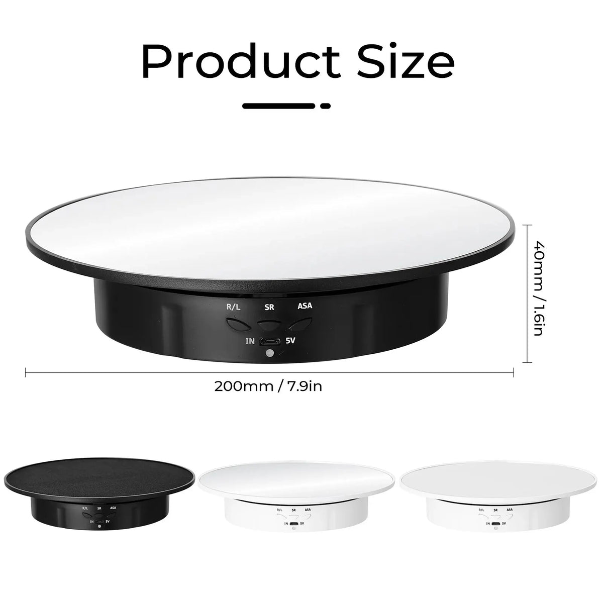 3 Speeds Photography Rotating Display Stand 360 Electric Product